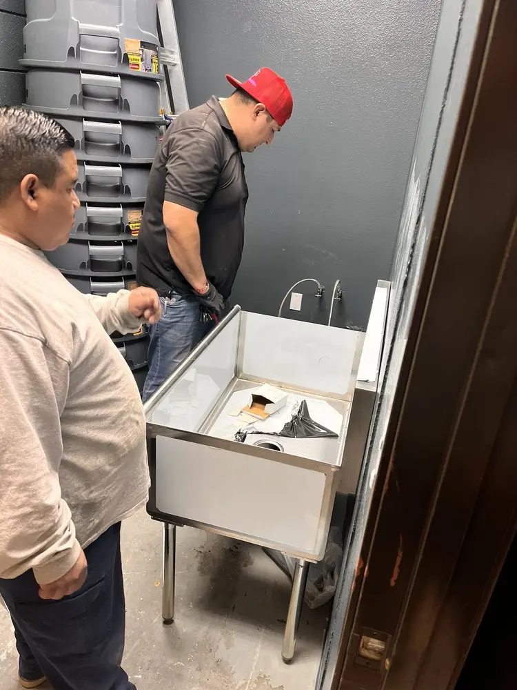 Commercial plumbing and sink installation in Watertown